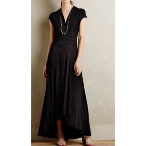 Like New - Maeve by Anthropologie Desert Star Maxi Dress - Black Surplice Knit